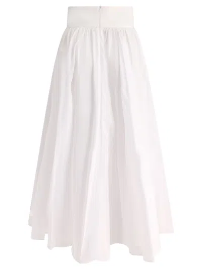 Fit Skirt With Bandeau At The Waist Skirts White