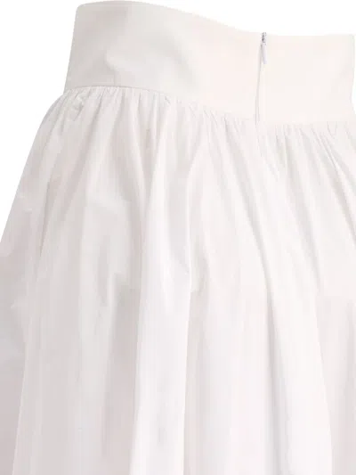 Fit Skirt With Bandeau At The Waist Skirts White