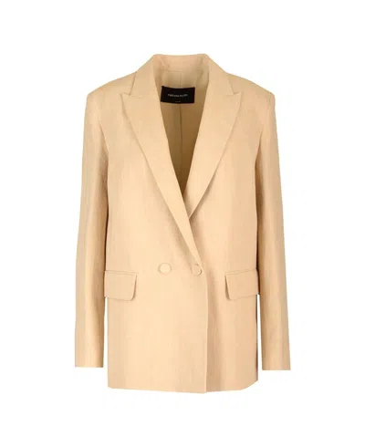 Fabiana Filippi Linen Double-breasted Blazer