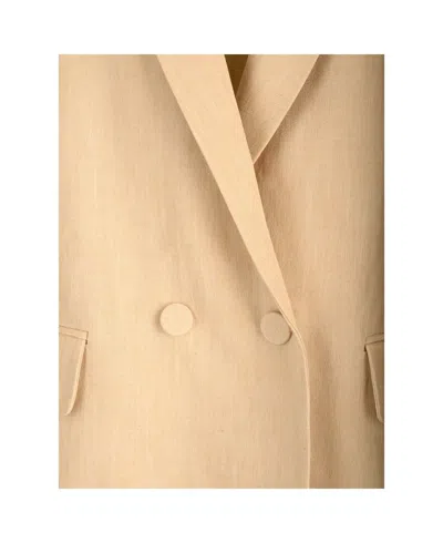 Fabiana Filippi Linen Double-breasted Blazer