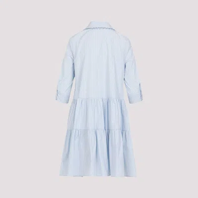 Fabiana Filippi Light Blue Cotton Mini Dress