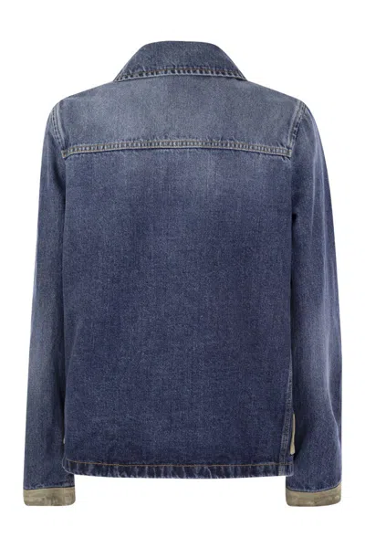 Fay Mini 3-hook Denim Jacket