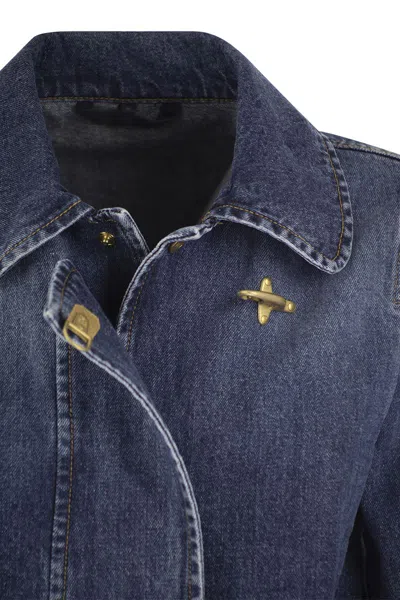 Fay Mini 3-hook Denim Jacket
