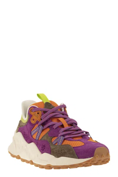 Flower Mountain Yamano 3 - Sneakers In Suede And Technical Fabric