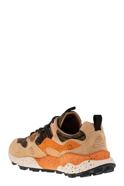 Flower Mountain Yamano 3 - Sneakers In Suede And Technical Fabric