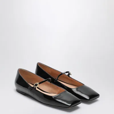 Shop Gianvito Rossi Mary Jane Christina 05 Black Ballerina