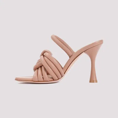 Gianvito Rossi Ottavia 95 Knotted Leather Slingback Sandals
