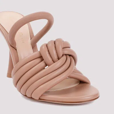 Gianvito Rossi Ottavia 95 Knotted Leather Slingback Sandals