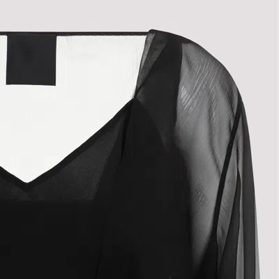 Givenchy Silk Shirt With V-neckline And Draped Lace-up Details