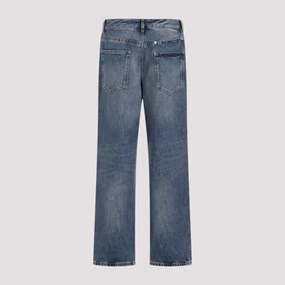 Givenchy Logo Plaque Straight-leg Jeans In Blue