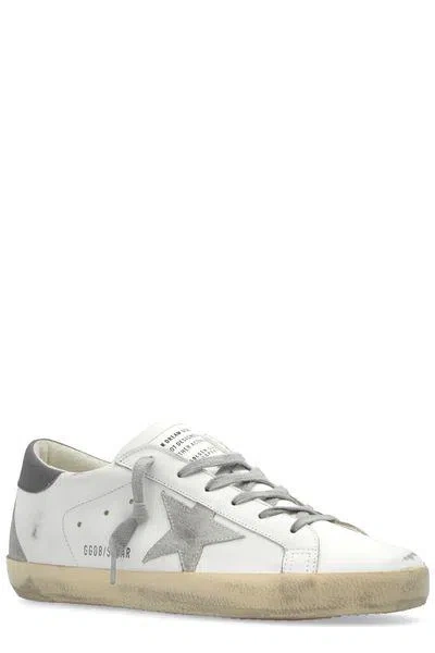 Golden Goose White Low Top Sneakers With Star Patch