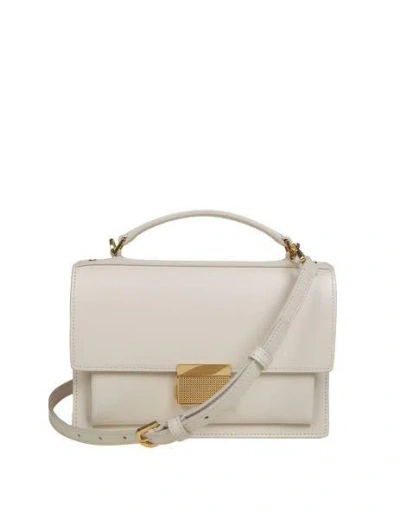 Golden Goose Venezia Bag In Butter-colored Boarded Leather With Gold Details In Gray