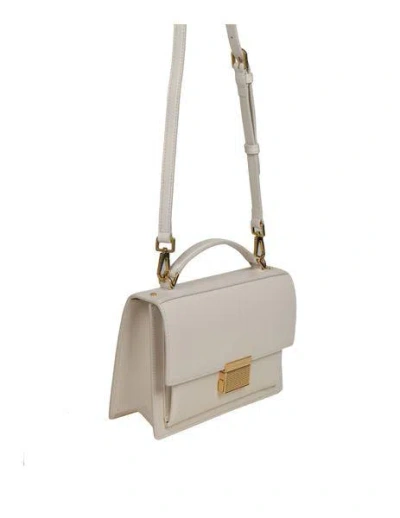 Golden Goose Venezia Bag In Butter-colored Boarded Leather With Gold Details In Gray