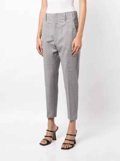 Isabel Marant Sopiavea Plaid-check Tapered Trousers