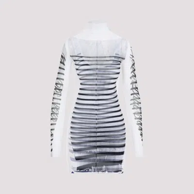 Jean Paul Gaultier Double Layer Mini Dress With Marinière Print