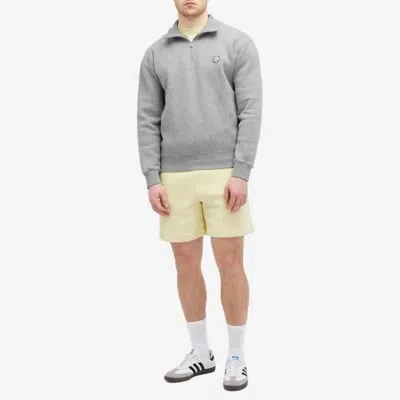 Maison Kitsuné Bold Fox Head Patch Half Zip Sweatshirt