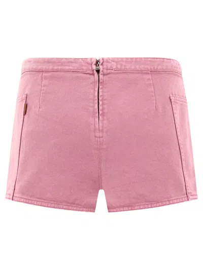 Max Mara Cotton Shorts With Back And Side Pockets
