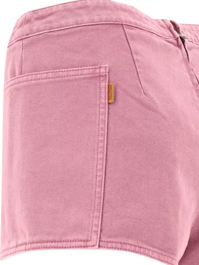Max Mara Cotton Shorts With Back And Side Pockets