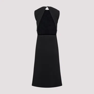 Sportmax Mirto Open-back Cady Dress In Blue
