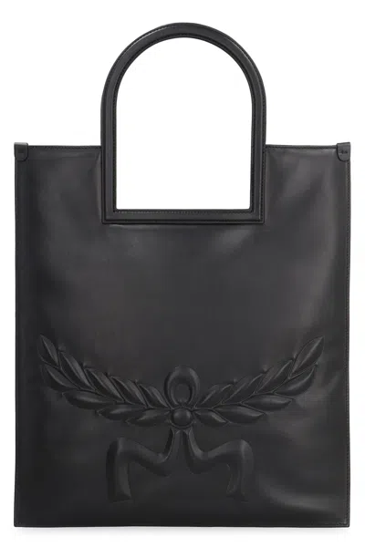 Mcm Aren Leather Tote