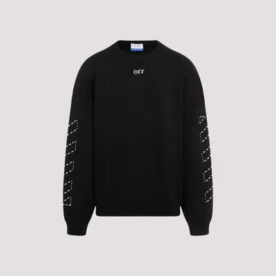 Off-white Regular Fit Jersey With Distinctive Logo And Textured Detailing