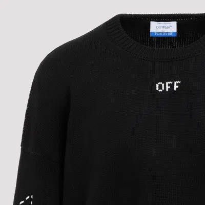 Off-white Regular Fit Jersey With Distinctive Logo And Textured Detailing