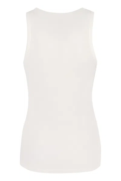 Rabanne Ring-detail Cotton-blend Jersey Tank Top