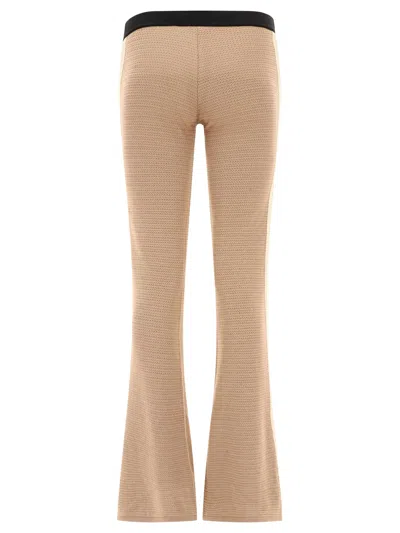Palm Angels Side Stripe Detailed Flared Trousers