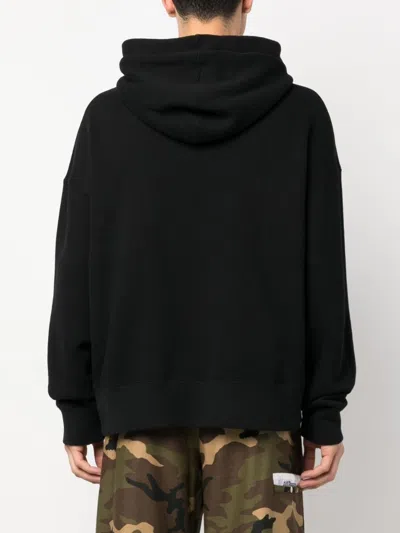 Palm Angels Enzo Graphic Print Hoodie With Ribbed Finish