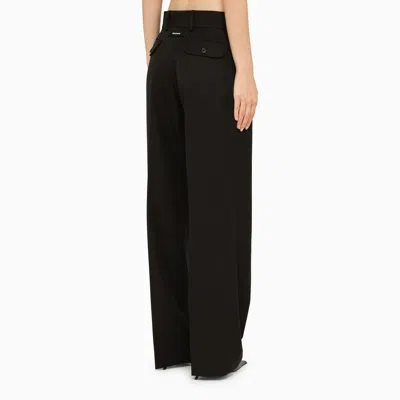 Palm Angels High-rise Straight-leg Trousers