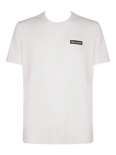Paul & Shark Embroidered Logo Crew Neck T-shirt With Graphic Back Print