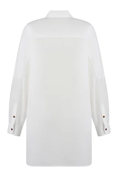 Shop Philosophy Di Lorenzo Serafini Cotton Blend Shirt