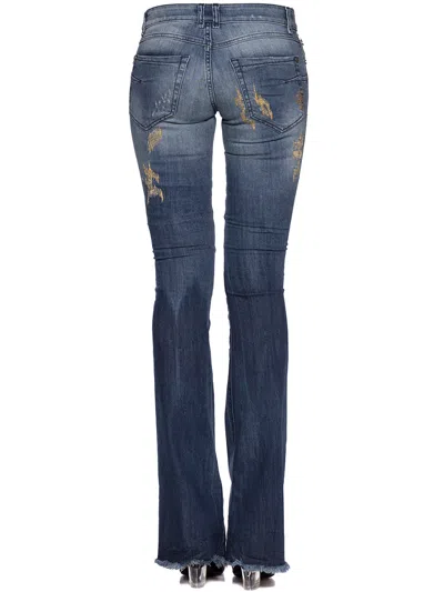 Plein Sud Denim Jeans With Embroidery