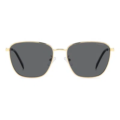 Polaroid 56mm Polarized Rectangular Sunglasses