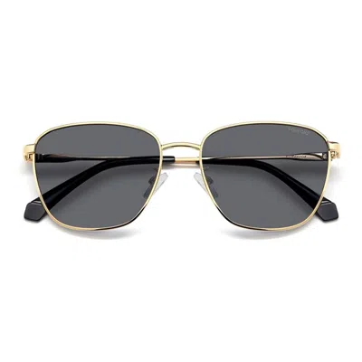 Polaroid 56mm Polarized Rectangular Sunglasses