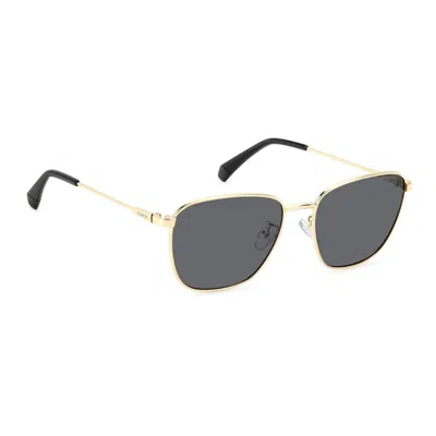 Polaroid 56mm Polarized Rectangular Sunglasses
