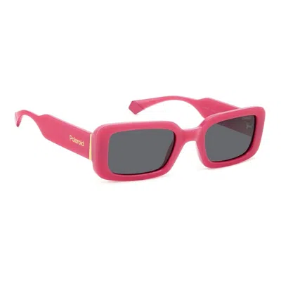 Polaroid Polarized Grey Pilot Ladies Sunglasses Pld 6208/s/x 0mu1/m9 52
