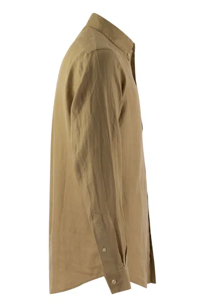 Shop Polo Ralph Lauren Custom-fit Linen Shirt