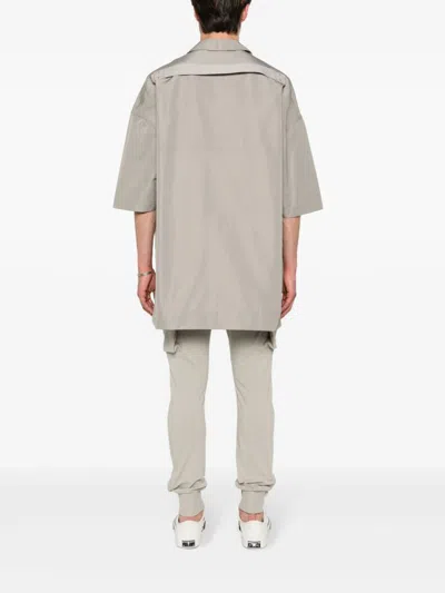 Rick Owens Strap-detail Shirt With Classic Collar For Men