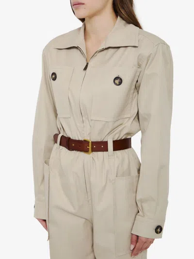 Saint Laurent Cotton Twill Overalls Clothing