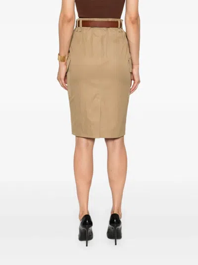Saint Laurent Paris Women Gonna A Matita Cassandre In Twill Di Cotone