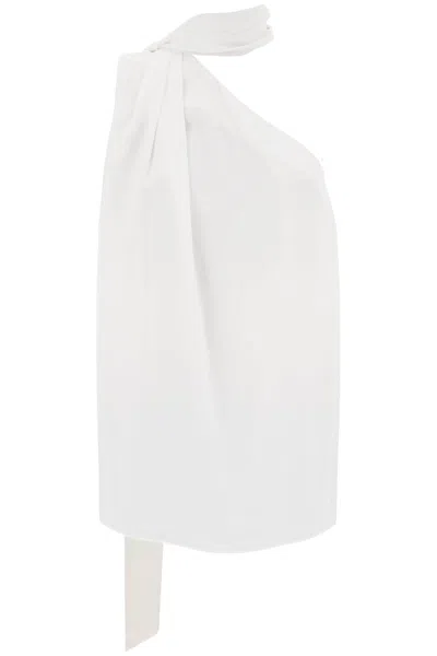 Stella Mccartney Stella Mc Cartney Cream Asymmetric Viscose Top