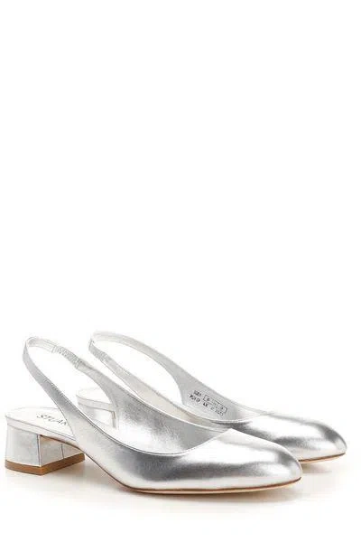 Stuart Weitzman Vivienne 35 Slingbac;slv;5.5 C