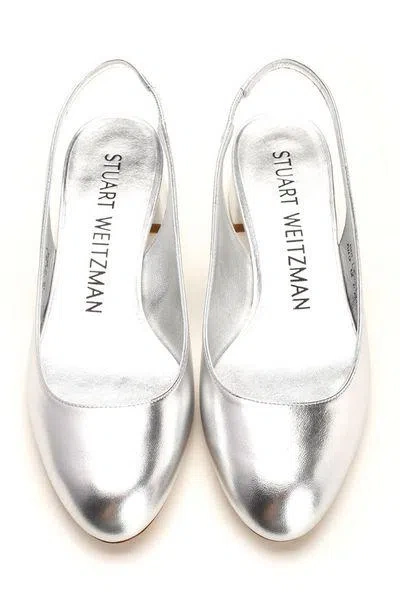 Stuart Weitzman Vivienne 35 Slingbac;slv;5.5 C