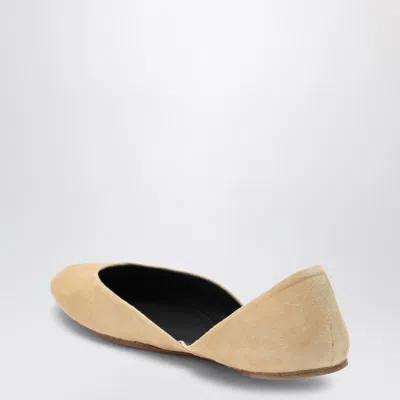 The Row Suede Gemma Ballet Flats