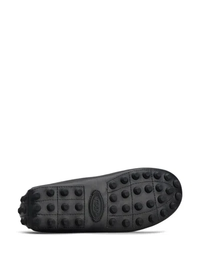 Tod's Brushed Leather Loafers With Penny Detail