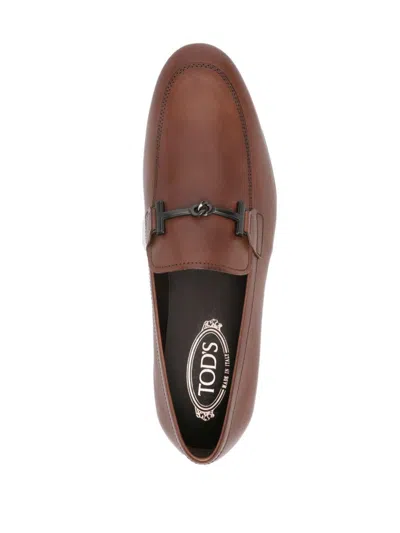 Tod's Men's Xxm38k0id30nf5 T Ring Ca75 Cuoio Loafer