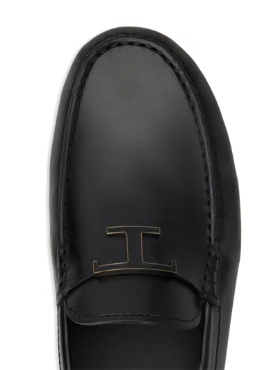 Tod's Brushed Leather Loafers With Penny Detail