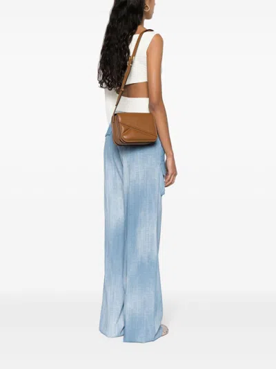 Wandler Oscar Trunk Leather Crossbody Bag