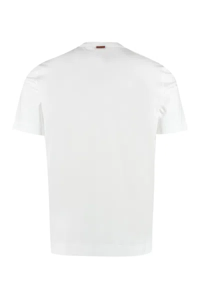 Zegna Versatile Crew Neck T-shirt In White